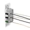 Leviton Duplex Straight Blade Receptacle, 5-15R, 15 A, 125V AC, 2 Pole, 3 Wire, Self-Grounded E5325-0SW - alternate 3